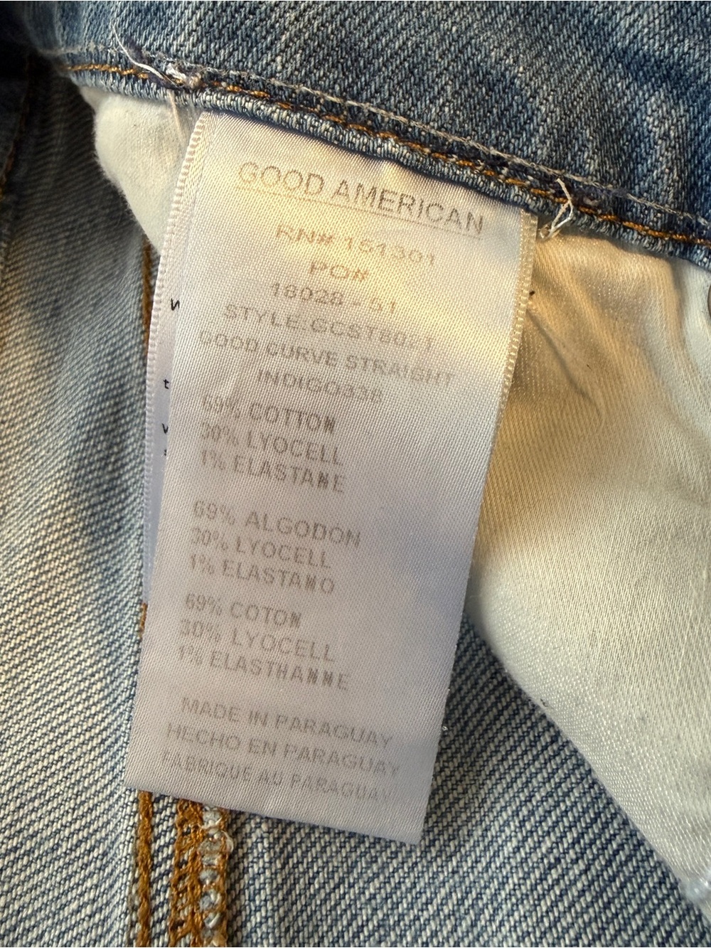 Good American Good Curve Straight Women’s Jeans Size 10/30 - Picture 2 of 7